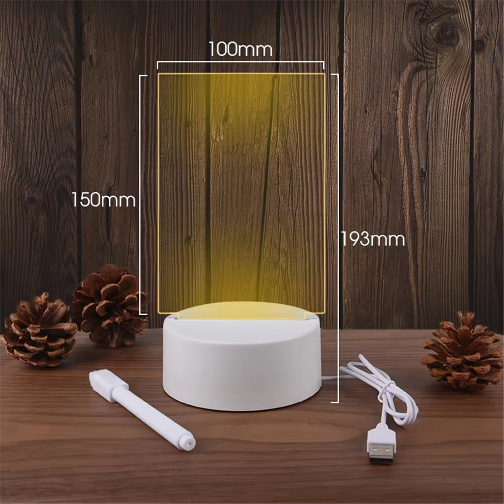 GlowWrite LED Message Night Light