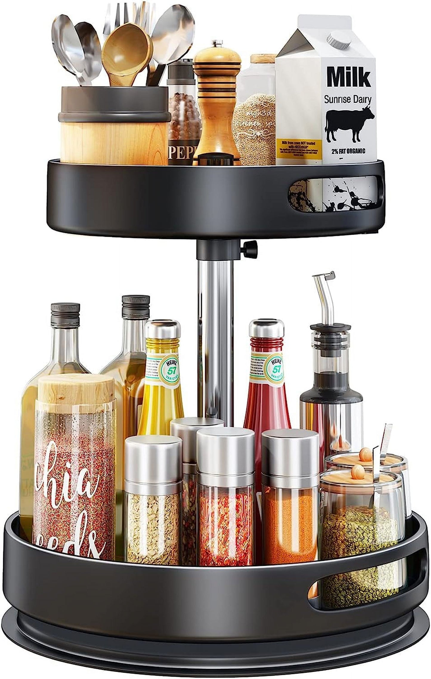 SpiceTwist 2-Tier Rotating Spice Rack