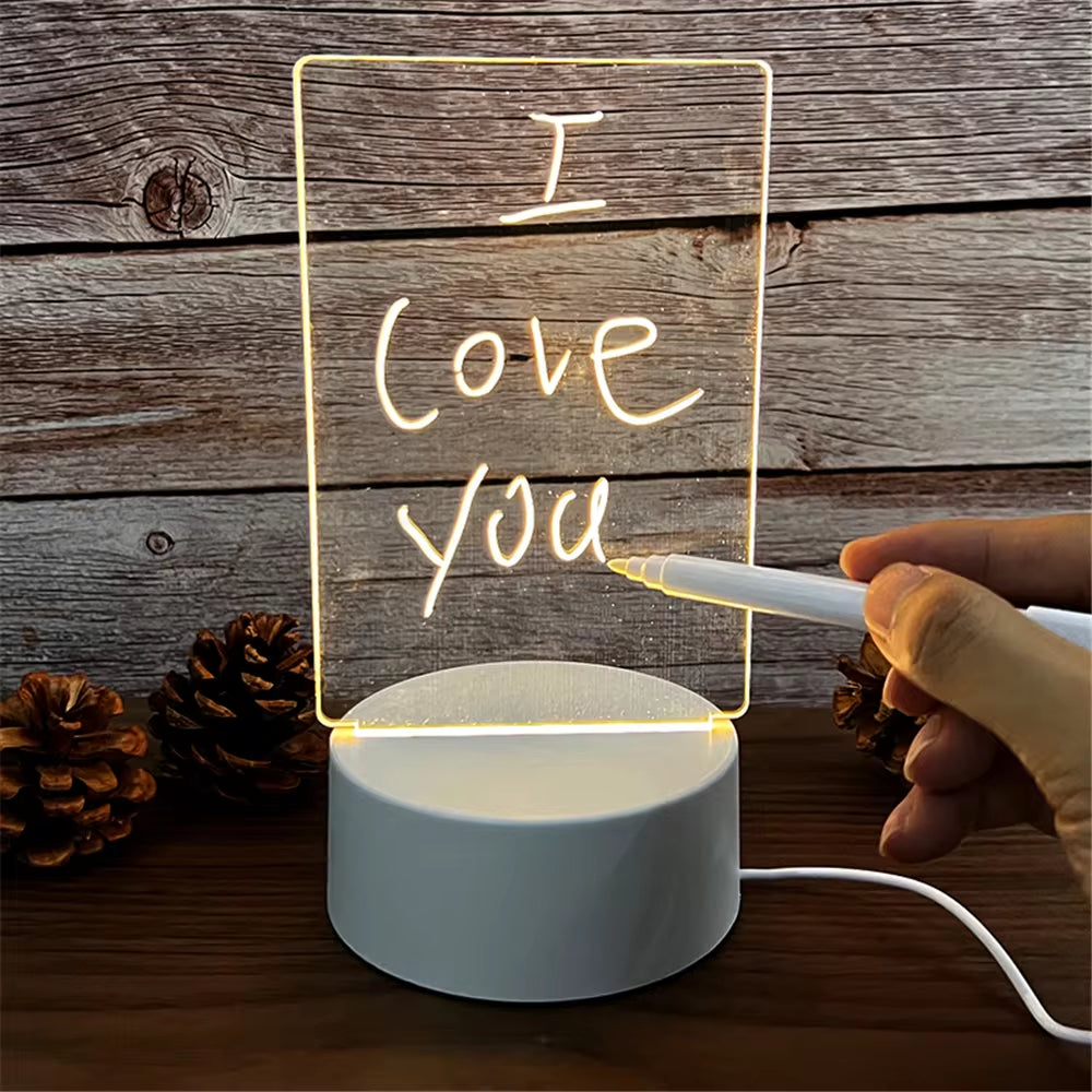 GlowWrite LED Message Night Light