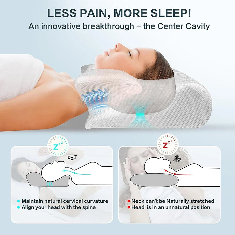 ContourComfort Memory Foam Cervical Pillow
