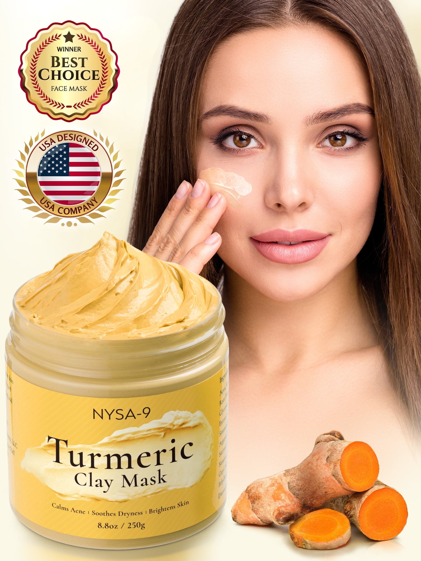Turmeric Clay Face Mask with Bentonite