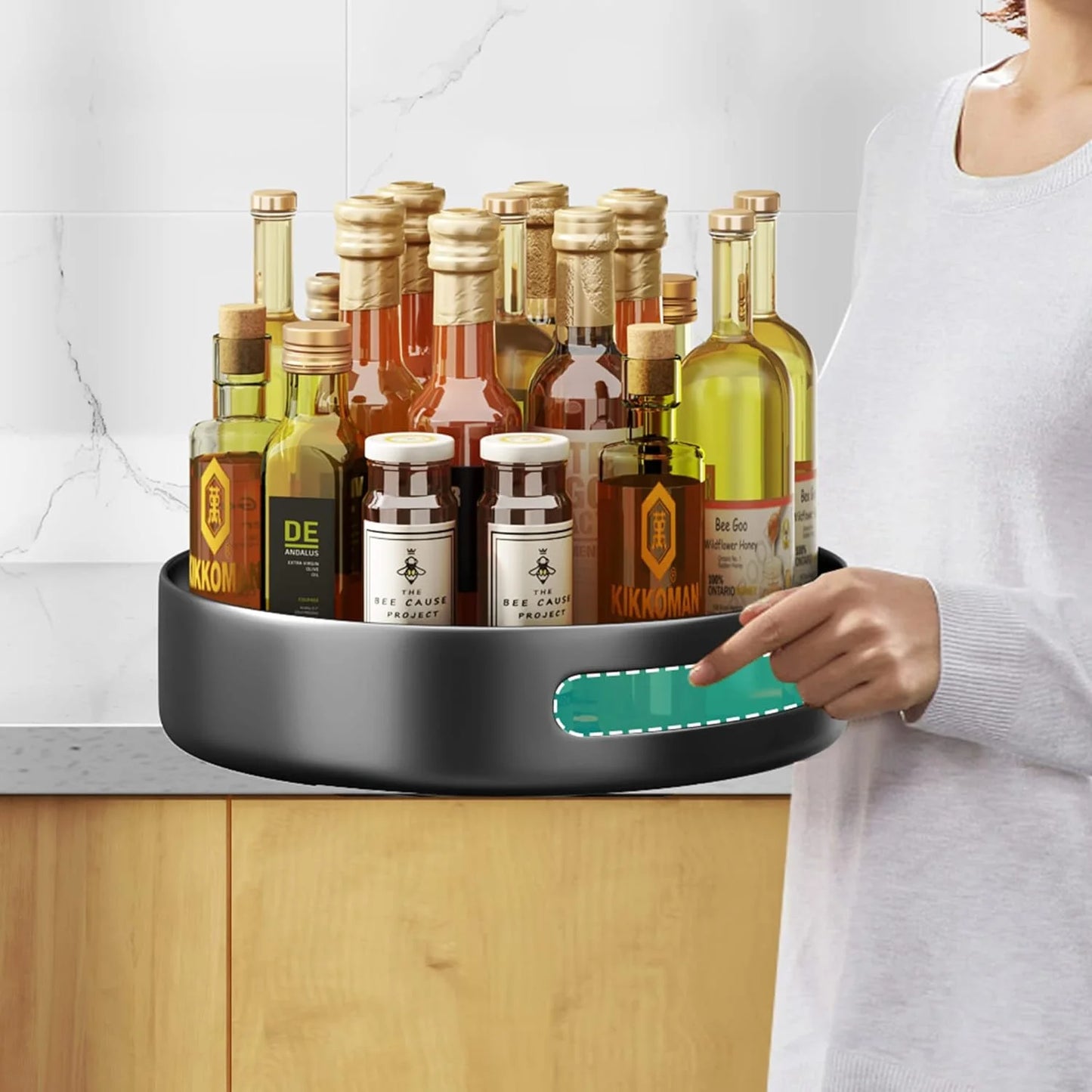 SpiceTwist 2-Tier Rotating Spice Rack