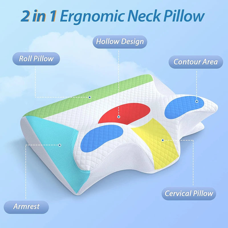 ContourComfort Memory Foam Cervical Pillow