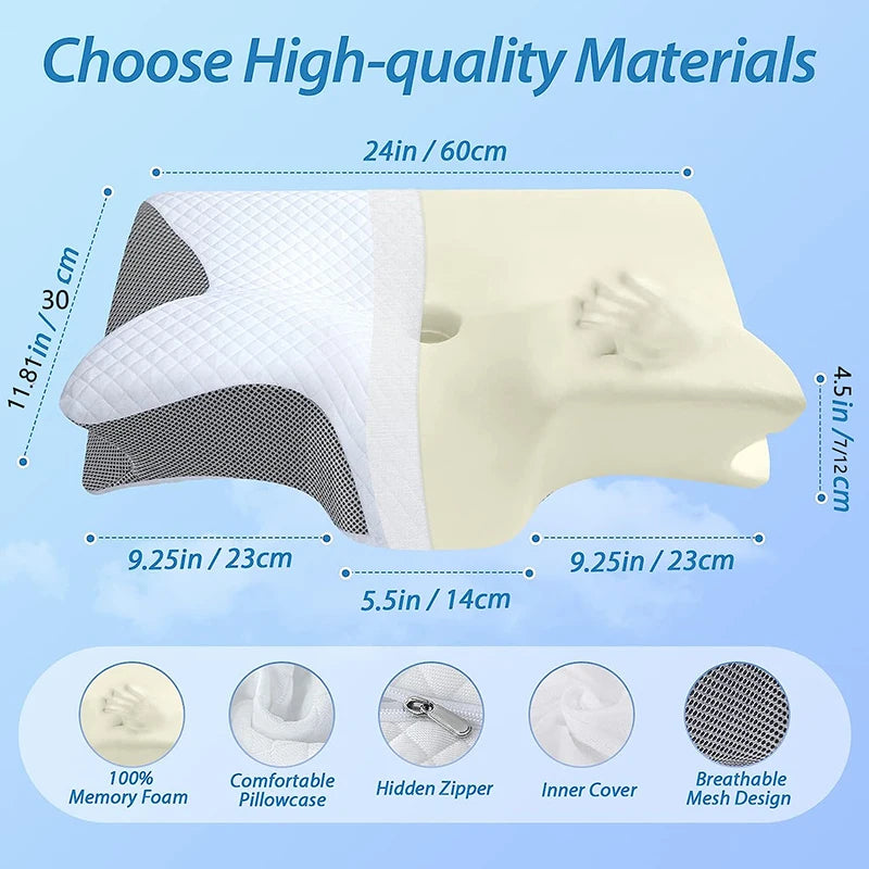 ContourComfort Memory Foam Cervical Pillow