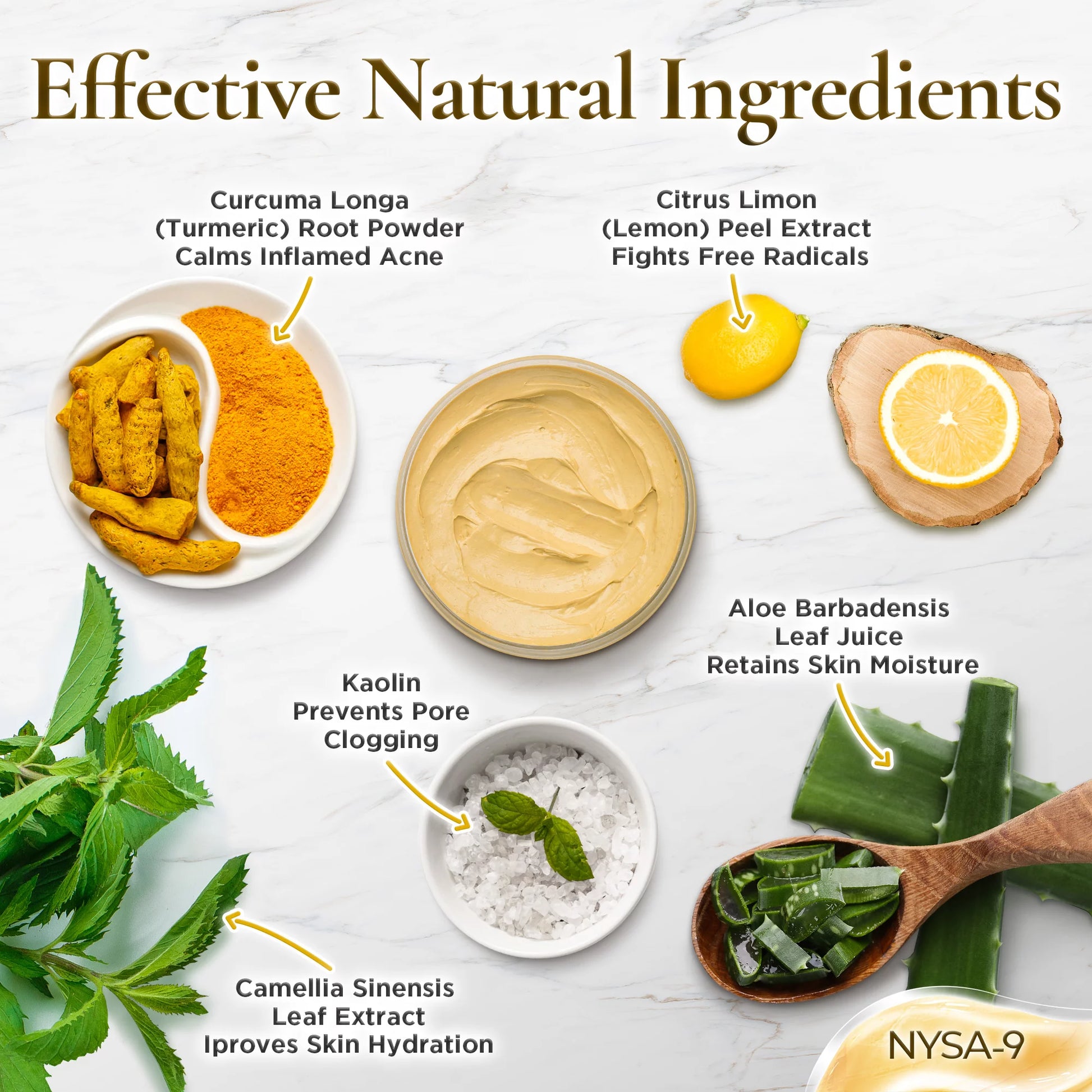 Turmeric Clay Face Mask with Bentonite