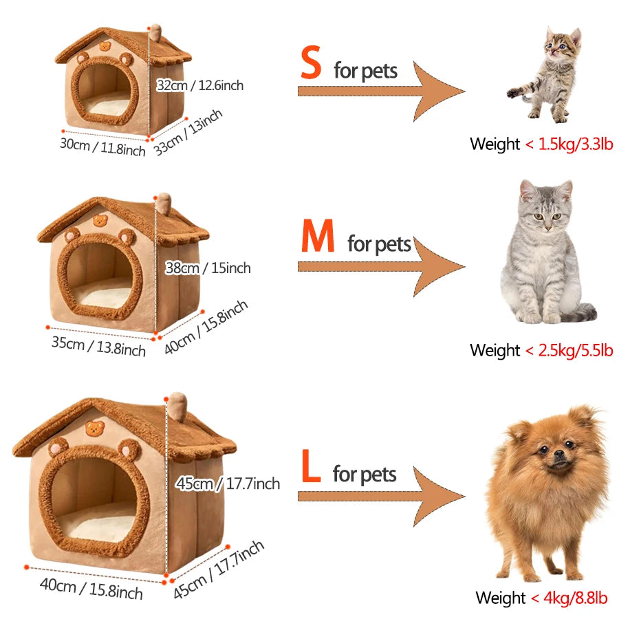 CozyNest Foldable Pet House